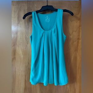 Mixed media green tank!!!